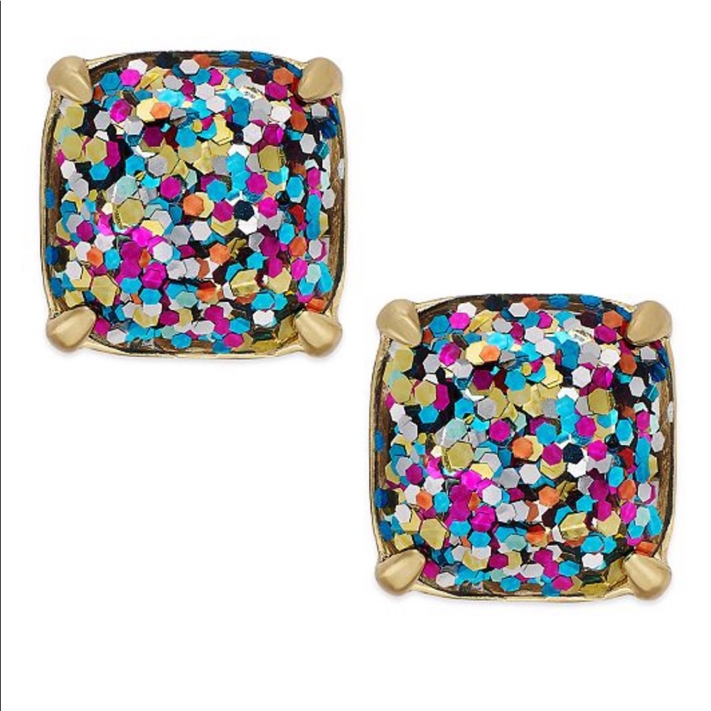 Kate Spade Multicolored Glitter Stud Earrings